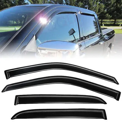 4x For 2009-2018 Dodge Ram 1500 Crew Cab Window Visor Vent Rain Guards Deflector • $27.99