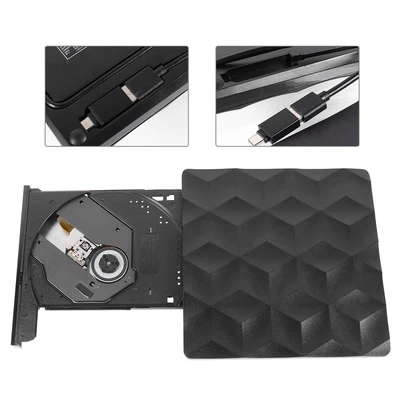 £25.34 • Buy 3d Slim Optical Bluray Burner Portable Drive Slim Laptop External Drive For