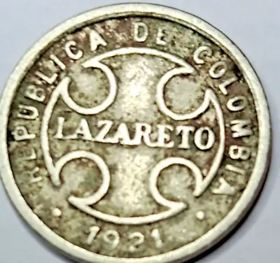 Colombia LEPER COLONY 2 CENTAVO COINS All 1921 Will Ship 1 Random Pick Coin #1 • $3.99