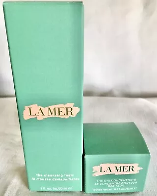 LA MER  The Eye Concentrate 5 Ml/0.17oz & The Cleansing Foam 30ml/1.0 Oz  • $44.97