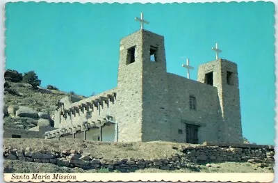 Postcard - Santa Maria Mission - McCartys New Mexico • $2.04