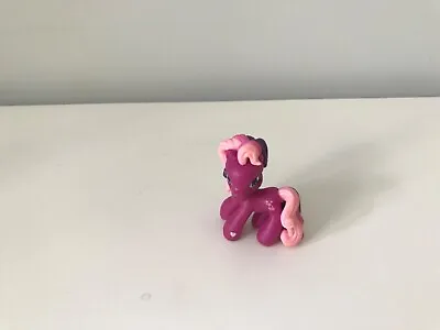 My Little Pony Ponyville Mini Dark Pink Figure 2”- 2 1/2” Rare • £2.95