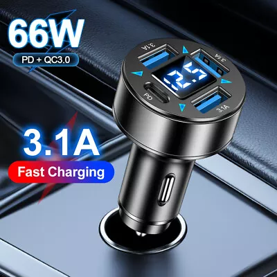 Fast Car Charger USB Cigarette Lighter Socket 4 Port Adapter For Motorola Moto • $8.99