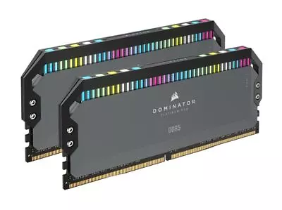 Corsair Dominator Platinum RGB 32GB (2x16GB) DDR5 UDIMM 6000Mhz C30 1.25V Black • $350.20