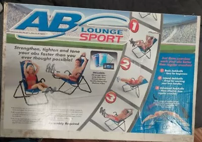 AB Lounge Sport Abdominal Workout Fitness Exercise Blue Lounger Chair Machine • $199.99