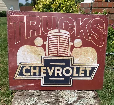 Vintage Chevy Classic Trucks Tin Metal Sign Wall Chevrolet Garage Motors Shop • $19.95