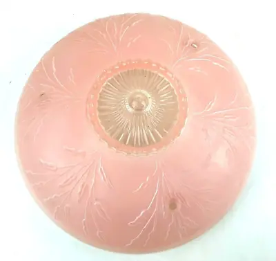 Pink Frosted Glass Ceiling Light Shade--VINTAGE • $35