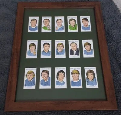 Manchester City Memorabilia : Maine Road Heroes Full Set Cards (15) Framed • £20.99