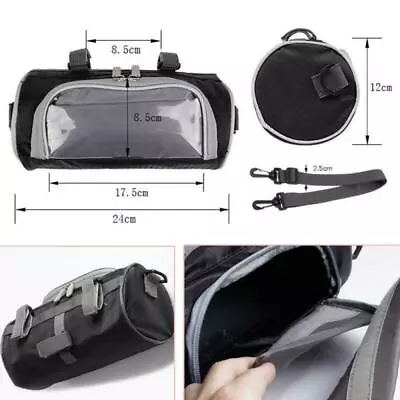 Waterproof Moped Scooter Handlebar Bag Fork Storage Pack Container W/ Phone Case • $14.09