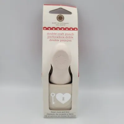 Martha Stewart Holidays Heart Lock & Key Double Craft Punch Valentines Day Craft • $20