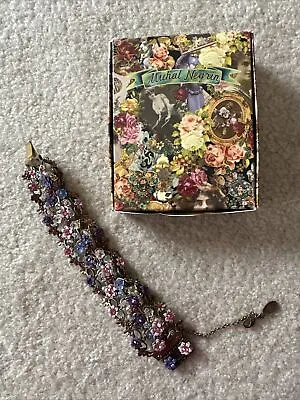 Michal Negrin Pink/Purple Swarovski Crystal Bracelet • $140
