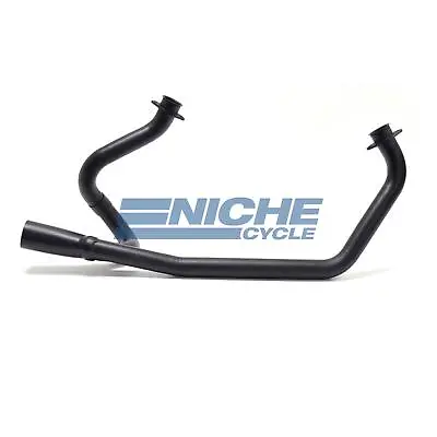 Yamaha Virago XV 920 750 Black 2.5  2-Into-1 Exhaust Header Head Pipes • $349.95