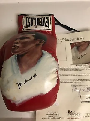 Autographed Muhammad Ali Hand Painted Boxing Glove JSA Signed Full Letter • $2499