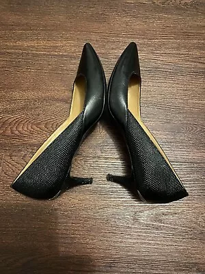 Calvin Klein Women Patna Black Dress Pumps Shoes UK Size 5 • £12.99