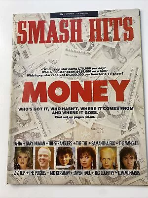 Smash Hits Magazine -1986 - A-ha / Bangles Poster / Zz Top / Owen Paul / Pogues • £16.95