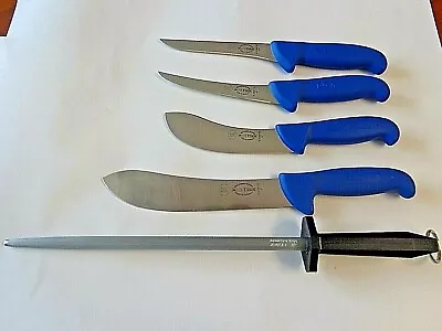 F. Dick  6 Piece Butcher / Boner Set Stainless With Canvas Storage Roll Germany  • $229