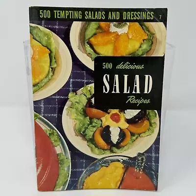 VINTAGE 500 Delicious Salad Recipes # 7 By Culinary Arts Institute 1950 50s • $19.99