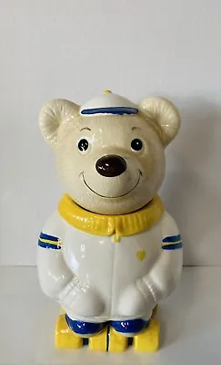 VINTAGE Metlox Bear/Teddy Bear On Roller Skates Cookie Jar • $30