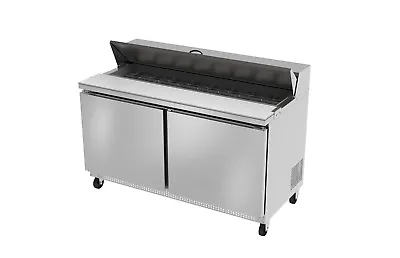 Ultra Cool 2 Doors 60  Sandwich Prep Table Cooler All Stainless 2+3 YRS Warranty • $2826