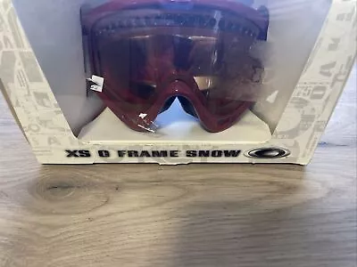 Oakley XS-O Frame  Goggles Viper Red W/PRIZM Rose And EXTRA Persimmon Lens • $45