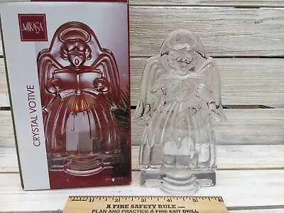 Nib Mikasa Crystal Caroling Angel Candle Holder  Angels Dream  • $12