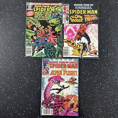 Marvel Team-Up Annual 3-comic Lot #5 #6 #7 NEWSSTAND (Spider-Man) VG+ To VF • $5