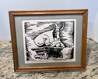 Butcherbridge Portal Nurmberg Hand Printed Orignal Woodcut Framed Matted 11 X 9  • $70
