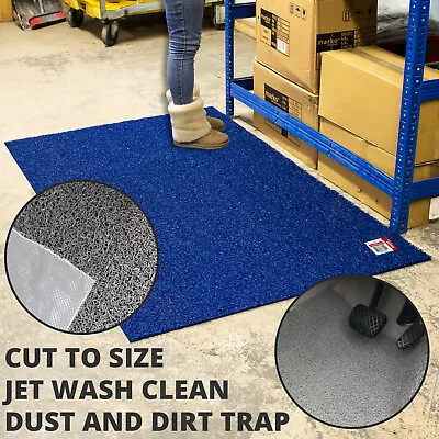 PVC Industrial Mat Garage Flooring Entrance Matting Rubber Waterproof Heavy Duty • £24.99