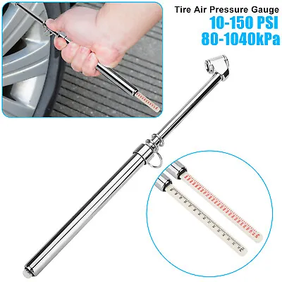 10-150 PSI Heavy Duty Tire Air Pressure Gauge Dual Head Universal Car Truck Bike • $10.98