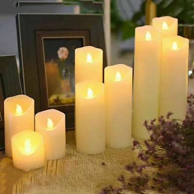 £7.89 • Buy LED Remote Control Flameless Tea Candles Wax Flickering Battery Light Xmas Party