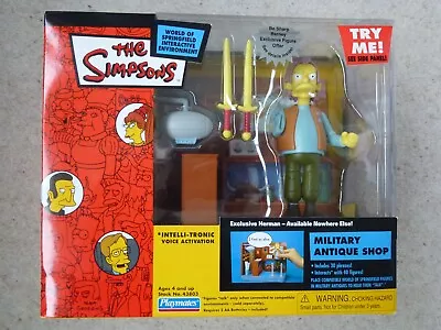 Simpsons WoS Interactive PlaySet: Military Antique Shop With Herman (Full Sound) • £59