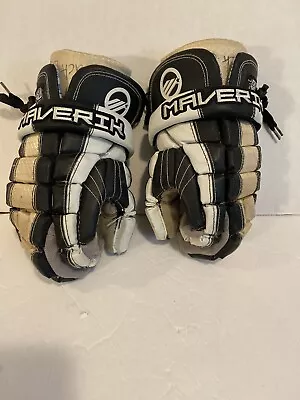 Maverik Fox Lacrosse Glove 12  Black And White USED • $31.49