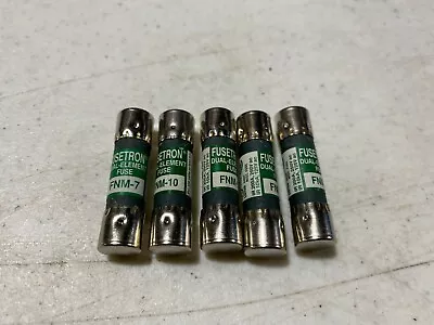 6x Fusetron Dual-Element Fuses FNM-7 (1) FNM-10 (4) 7 & 10 Amp NOS • $19.99