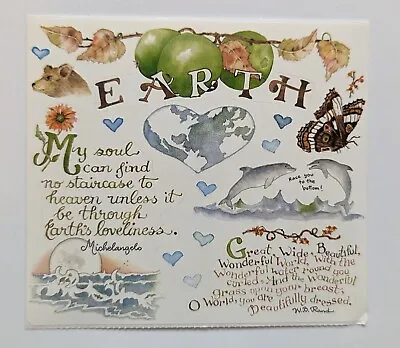 Susan Branch Stickers Earth Nature Animals 1 Module Sheet 4.5 X5  New Vintage • $4.40