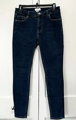 H And M Jeans Womens Size 8 Blue Denim Skinny 28  Inseam 9.5  Rise • $13.99