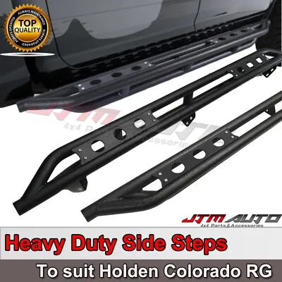 $422.10 • Buy Heavy Duty Armor Steel Off Road Side Steps For Holden Colorado RG 2012+