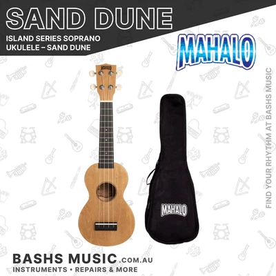 $39.99 • Buy Mahalo Island Series Soprano Ukulele Sand Dune + Bag