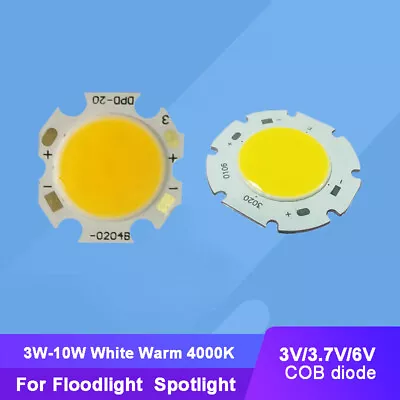 2pcs Input 3V 6V 3W - 10W Warm White 4000K LED COB Light + Star Substrate • $2.49