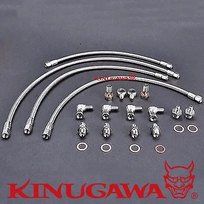 Kinugawa Turbo Water Line Kit For Nissan R32 R33 RB26DETT GTR Garrett GT25R GT28 • $92