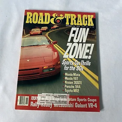 1990 November Road And Track Magazine Mazda Miata (CP230) • $15.99