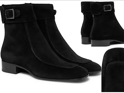 Saint Laurent Miles 30 Suede Ankle Boots Shoes 43 • $1418.85