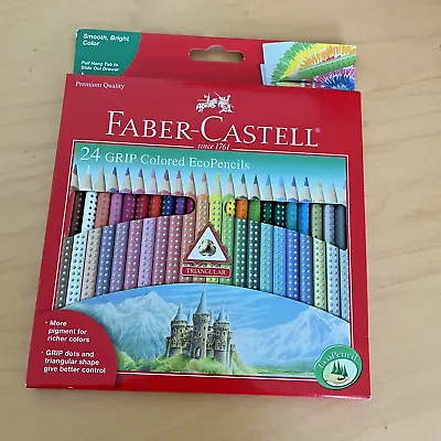 Faber-Castell Colored EcoPencils Triangular Grip Set Of 24 • $15