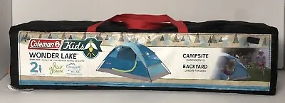 Coleman Kids Wonder Lake 2-Person Dome Tent 4' X 7' Weather Tec Camping Outdoor • $30