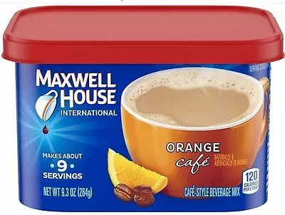 1 Maxwell House International Cafe Instant Coffee ORANGE CAFE BB 1/24 • $10.97