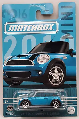 2024 Matchbox Blue 2010 Mini Cooper Cabrio Walmart Exclusive • $2.99
