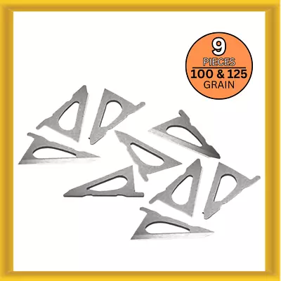 G5 Outdoors Striker V2 100 And 125 Grain Replacement Blade Kit (9pcs Per Pack) • $19.95