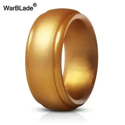 Silicone Wedding Ring For Men 8 Pack Breathable Silicone Rubber Wedding Bands • $6.93