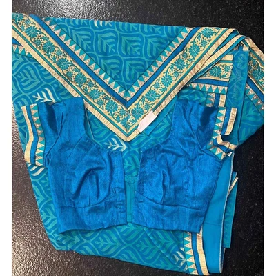 $45 • Buy Indian Turquoise Pakistani Saree Bollywood Lehenga