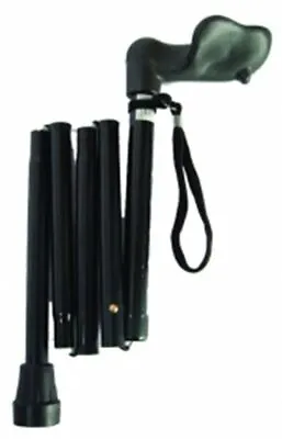 Walking Stick Folding Ergonomic/Comfort Grip Height Adjustable  RIGHT HANDED • £11.95