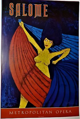 RUFINO TAMAYO Vintage Metropolitan Opera Lithograph Poster 1984 SALOME Signed • $475